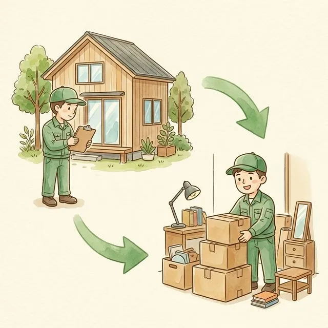 「管理+片付け」まで一体対応